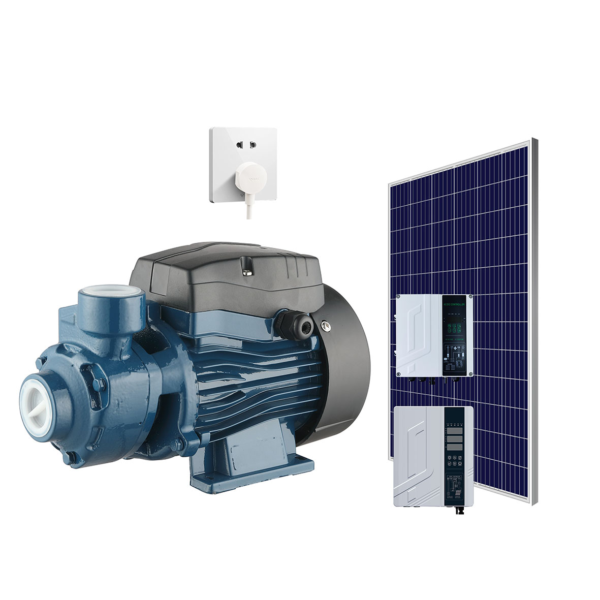 Hybridi harjaton perifeerinen aurinkovesipumppu