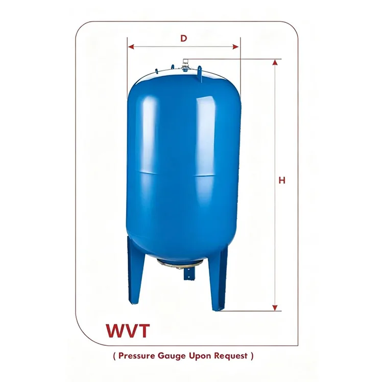 WVT-sarjan vaihdettava kalvopaisuntasäiliö (60L–500L, hiiliteräs)